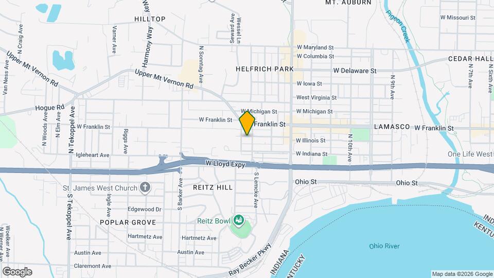 2606 W Illinois St Map and Location Details