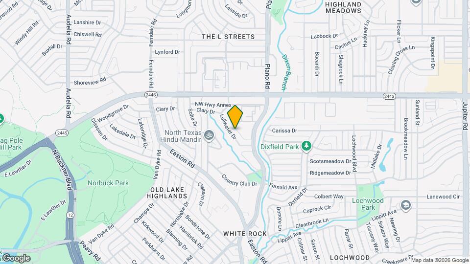 8322 Lullwater Dr Map and Location Details