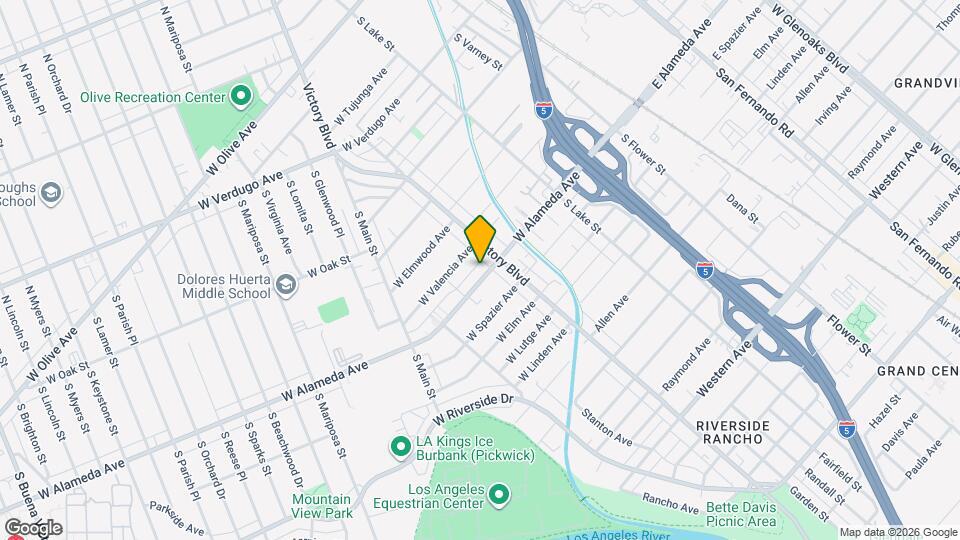 321 W Alameda Ave Map and Location Details