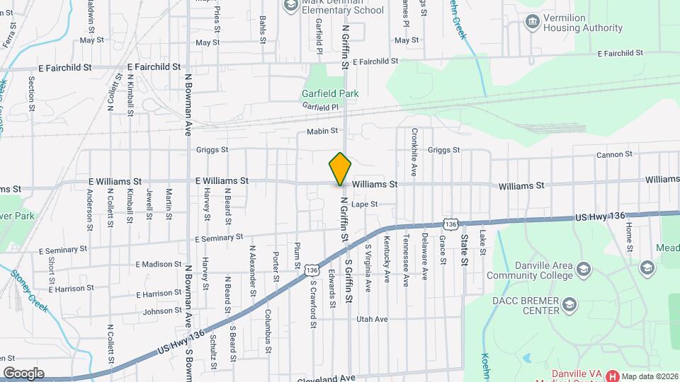 512 N Griffin St Map and Location Details