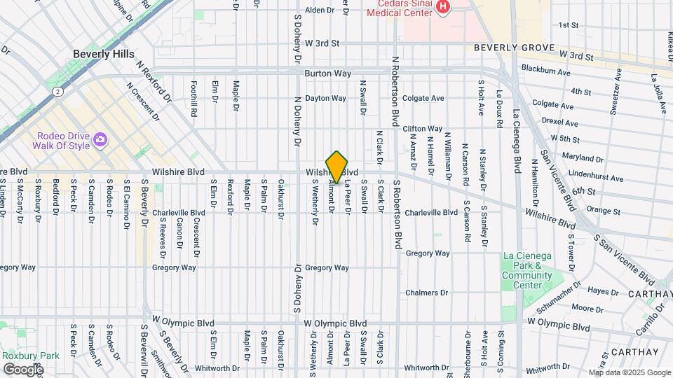 124 S Almont Dr Map and Location Details