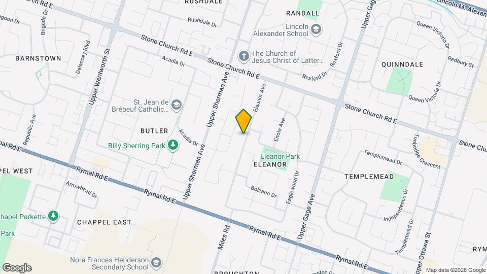 106 Eleanor Ave Map and Location Details