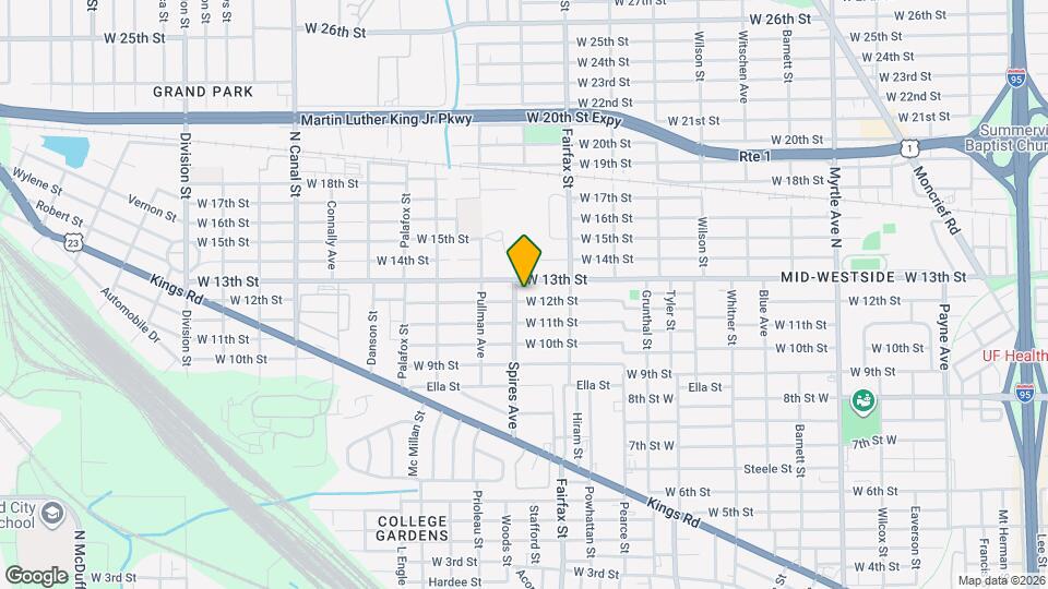 1873 W 12th St Map and Location Details