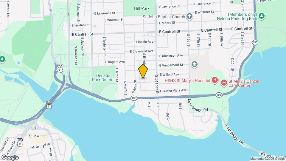 1283 S Illinois St Map and Location Details