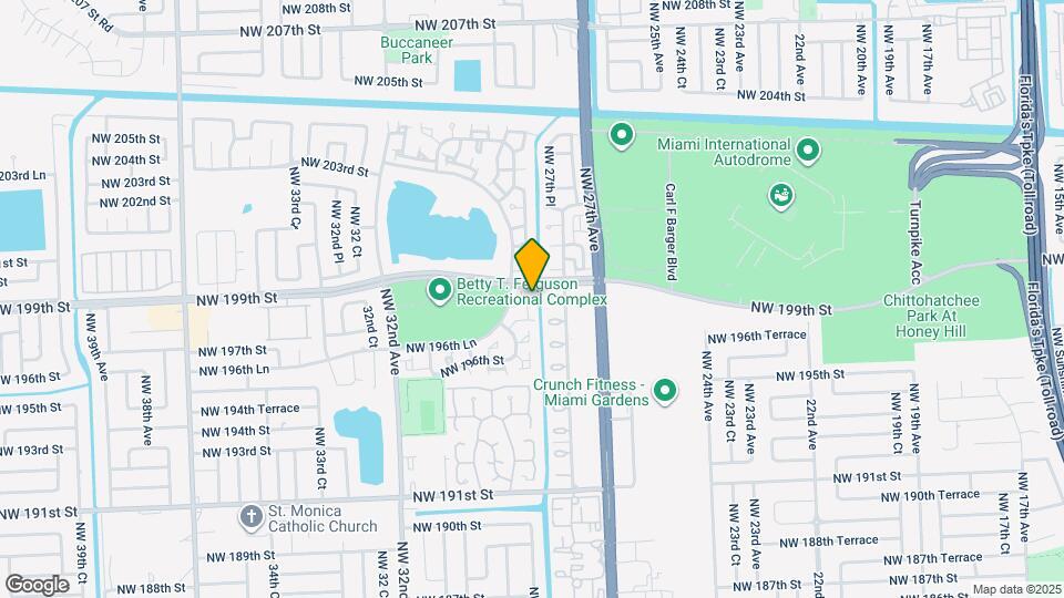 19805 NW 28th Ct Map and Location Details