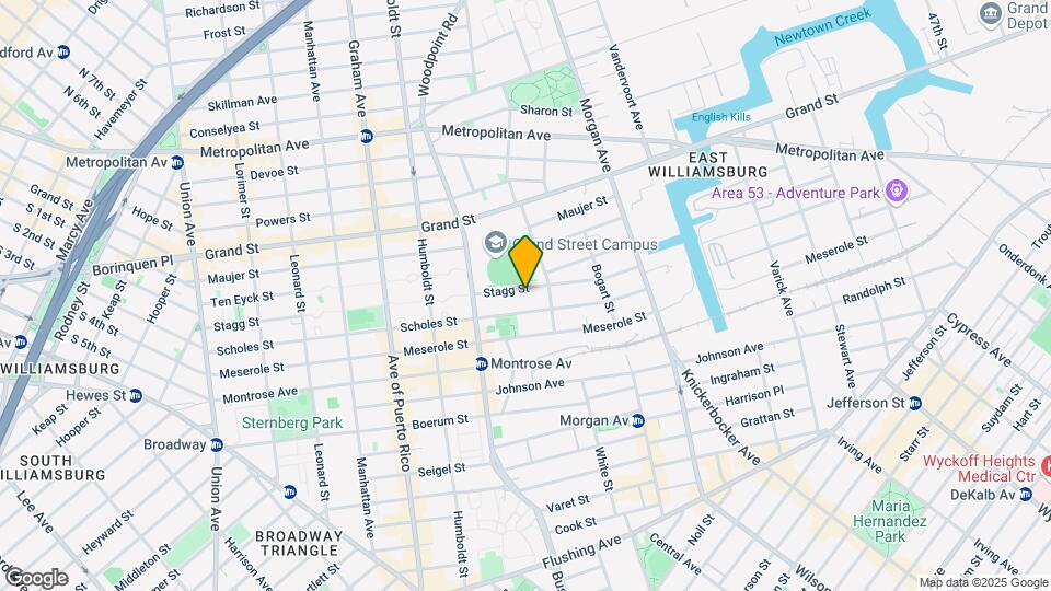 272 Stagg St Mapa y Detalles de la Ubicación