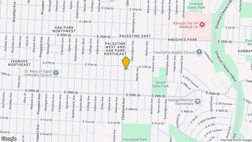 3713 Cleveland Ave. Map and Location Details