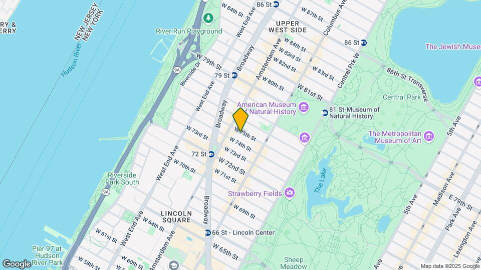 148 W 75th St Mapa y Detalles de la Ubicación