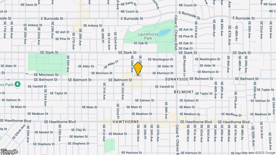 3451 SE Belmont St Map and Location Details