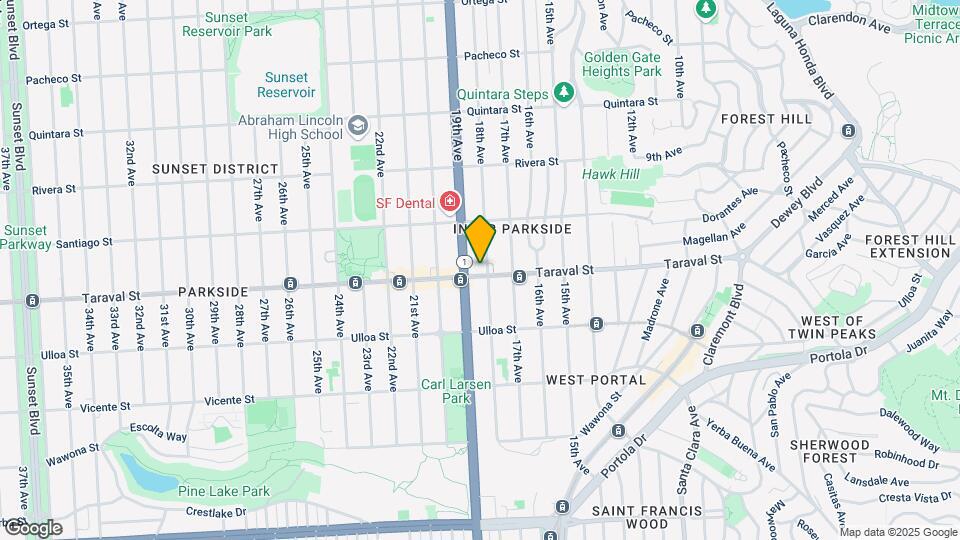 816 Taraval St Map and Location Details