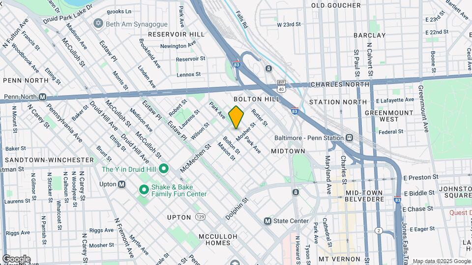 1512 Park Ave Map and Location Details