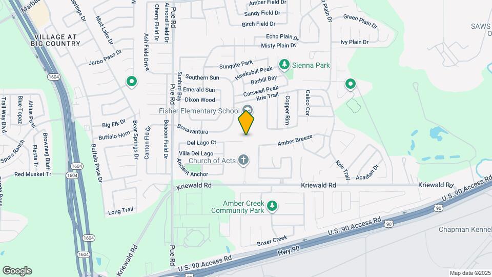 10007 Del Lago Ct Map and Location Details