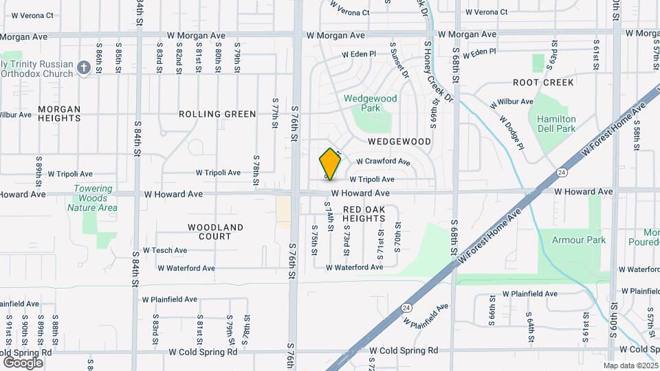 7335 W Tripoli Ave Map and Location Details
