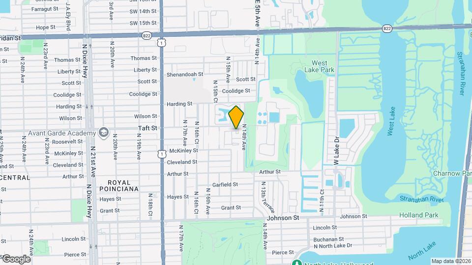 1652 N 14th Ter Mapa y Detalles de la Ubicación