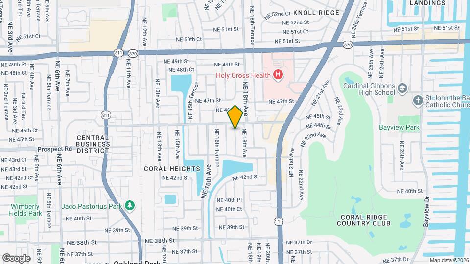 4440 NE 17th Ter Map and Location Details