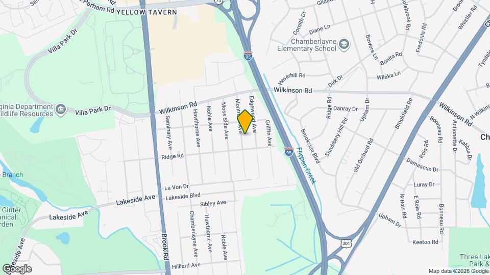 7509 Montrose Ave Map and Location Details