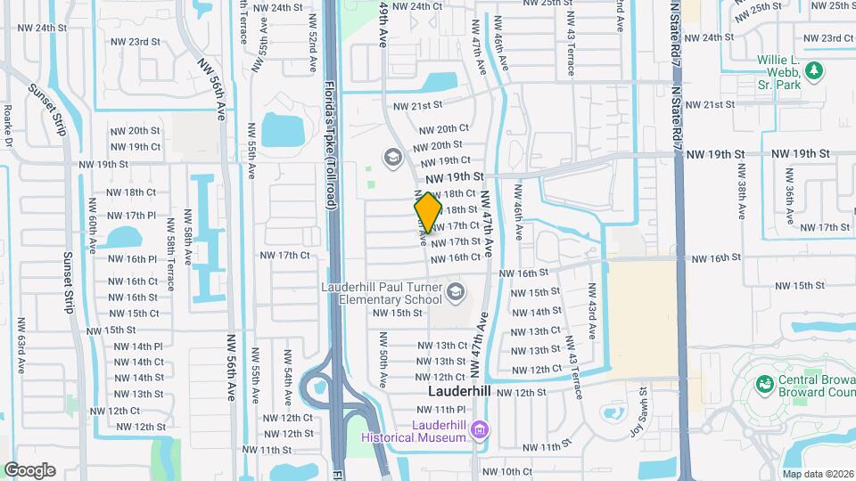 4851 NW 17th St Map and Location Details