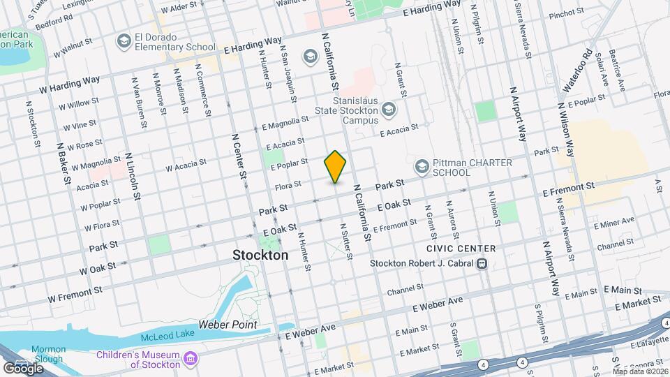731 N Sutter St Map and Location Details