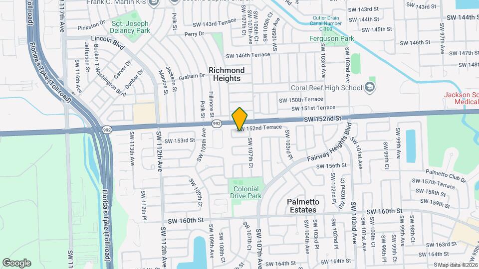 10741 SW 153rd St Map and Location Details