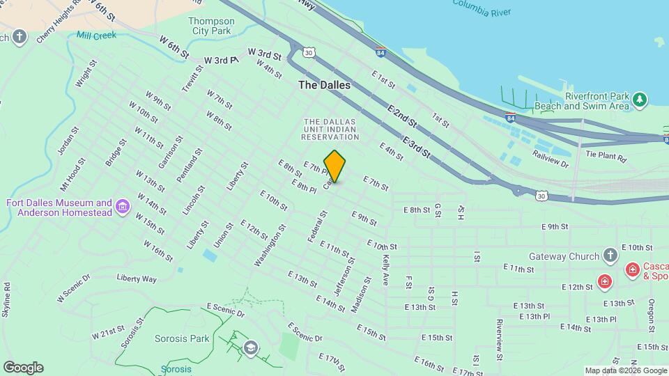 320 E 8th St Map and Location Details