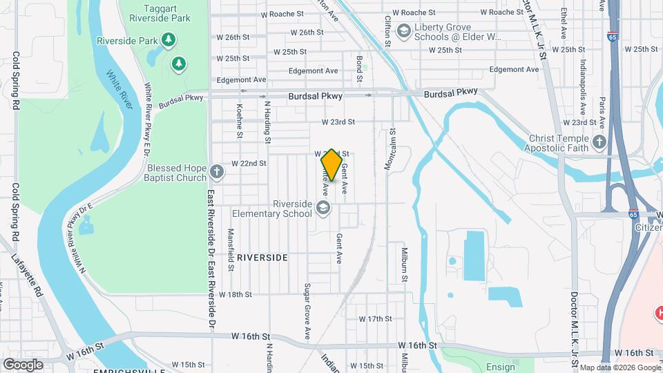 2133 White Ave Map and Location Details