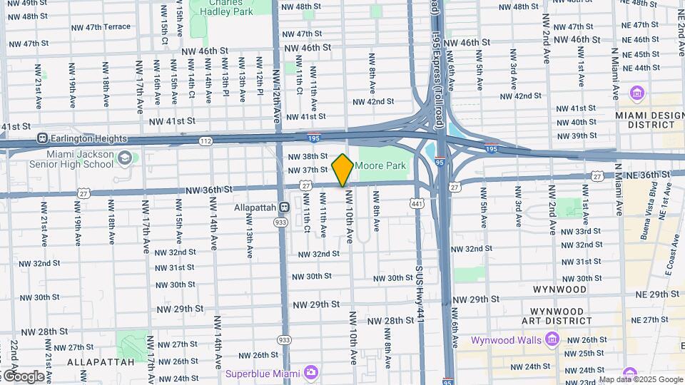 3536 NW 10th Ave Map and Location Details