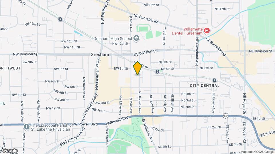 645 NE Roberts Ave Map and Location Details