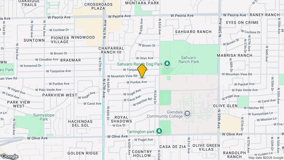6410 W Purdue Ave Map and Location Details