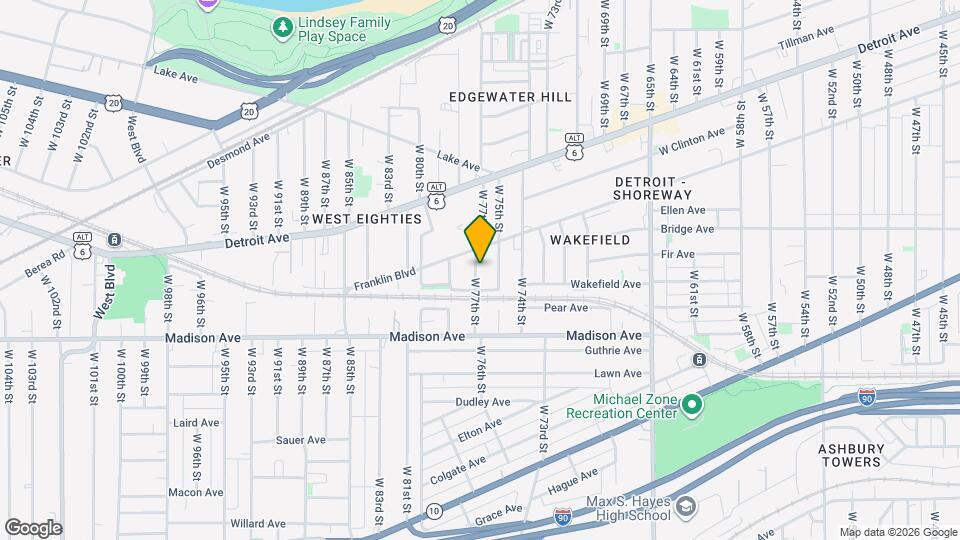 1923 W 77th St Map and Location Details