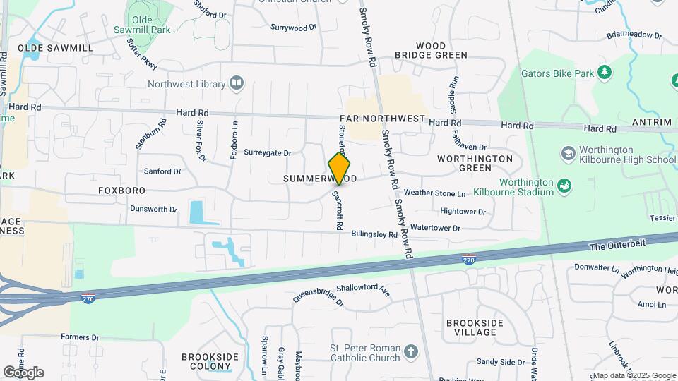 2023-2029 Sawbury Blvd Map and Location Details