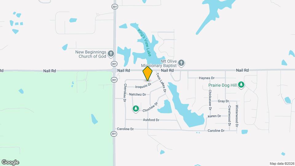 5901 Tishomingo Dr Map and Location Details