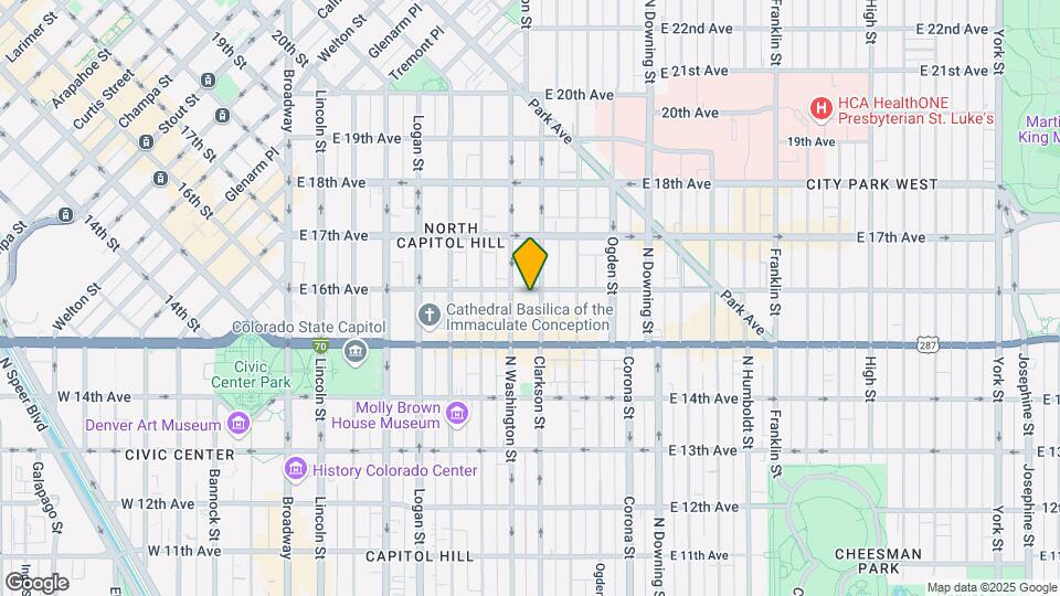 726 E 16th Ave Map and Location Details