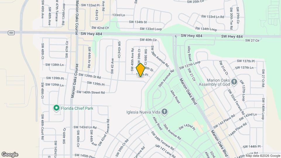 3915 SW 139th St Rd Map and Location Details