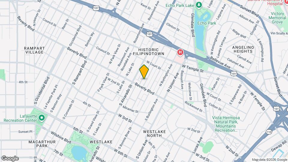 125 N Westlake Ave Map and Location Details