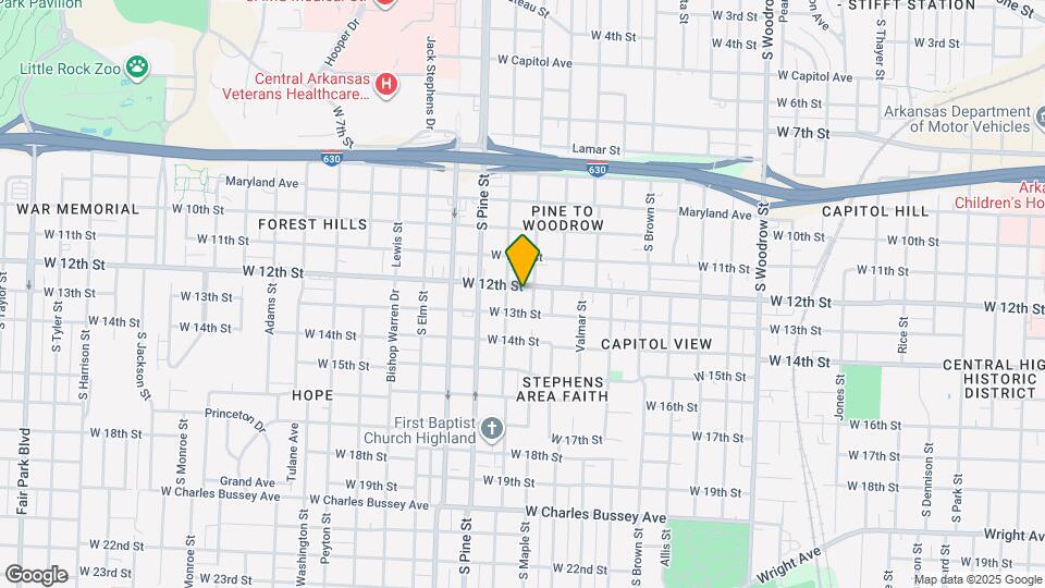 3709 W 12th St Map and Location Details