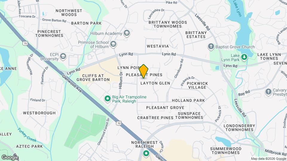 6612 Pleasant Pines Dr Map and Location Details