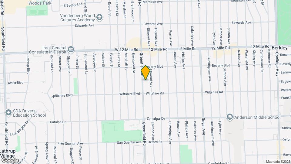 3036 Greenfield Rd Mapa y Detalles de la Ubicación