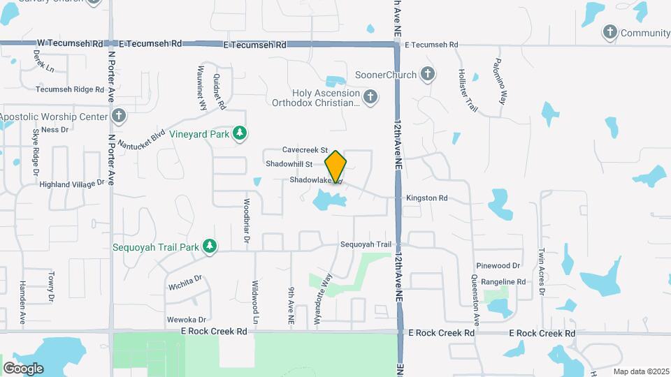 1016 Shadowlake Rd Map and Location Details