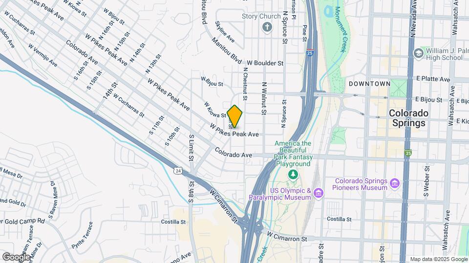 618 W Pikes Peak Ave Map and Location Details