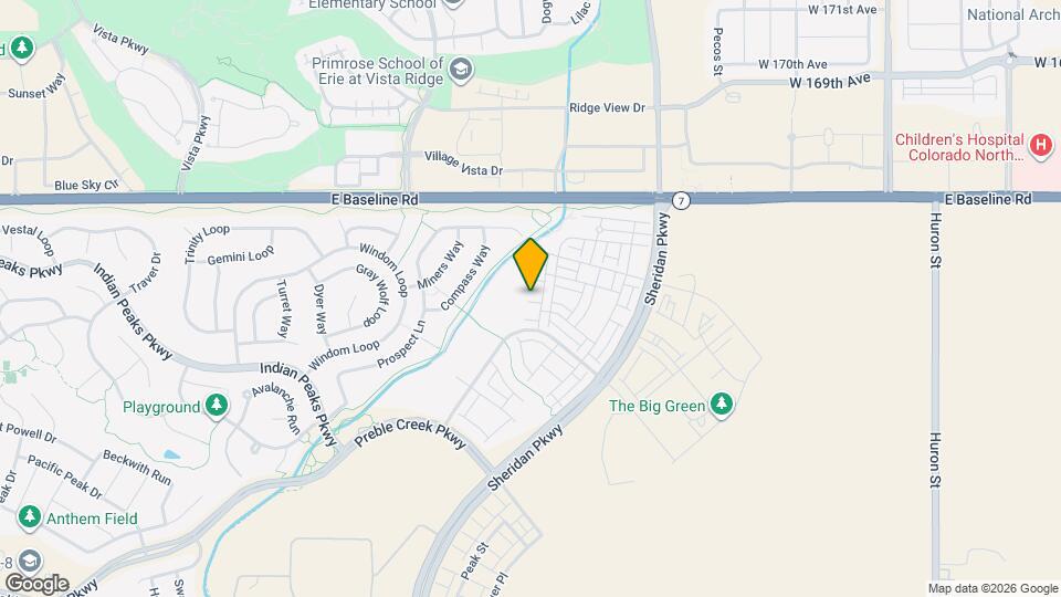 2289 W 166th Ln Map and Location Details