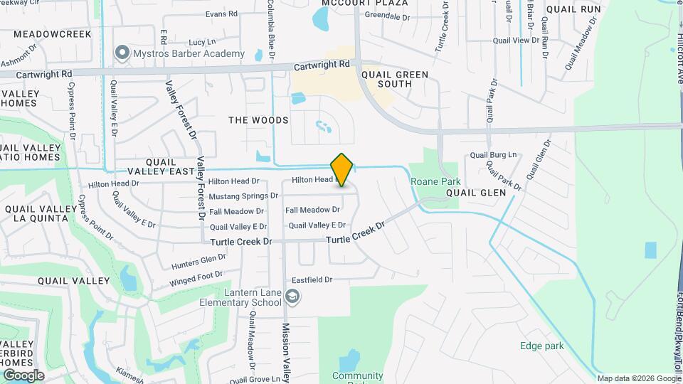 1810 Mustang Springs Dr Map and Location Details