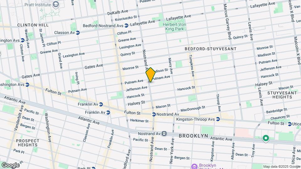409-417 Nostrand Ave Map and Location Details
