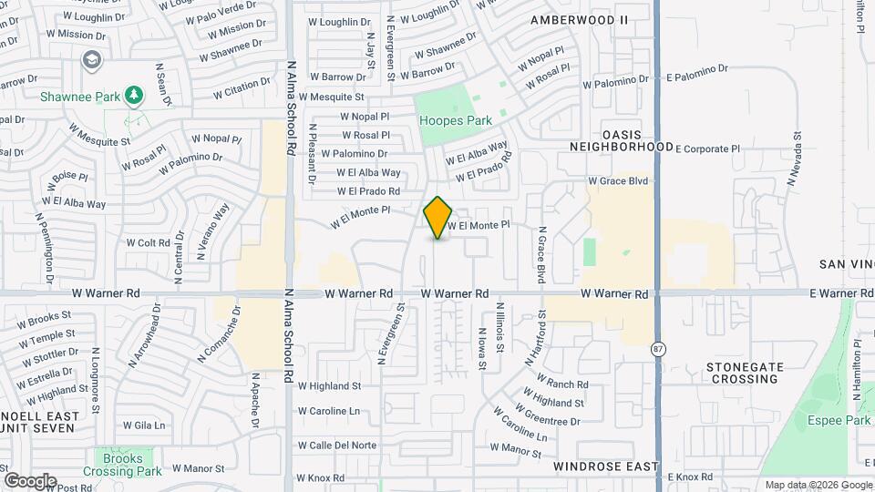 2073 N Sunset Dr Map and Location Details