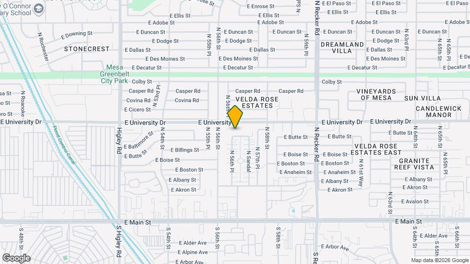 5650 E Butte St Map and Location Details