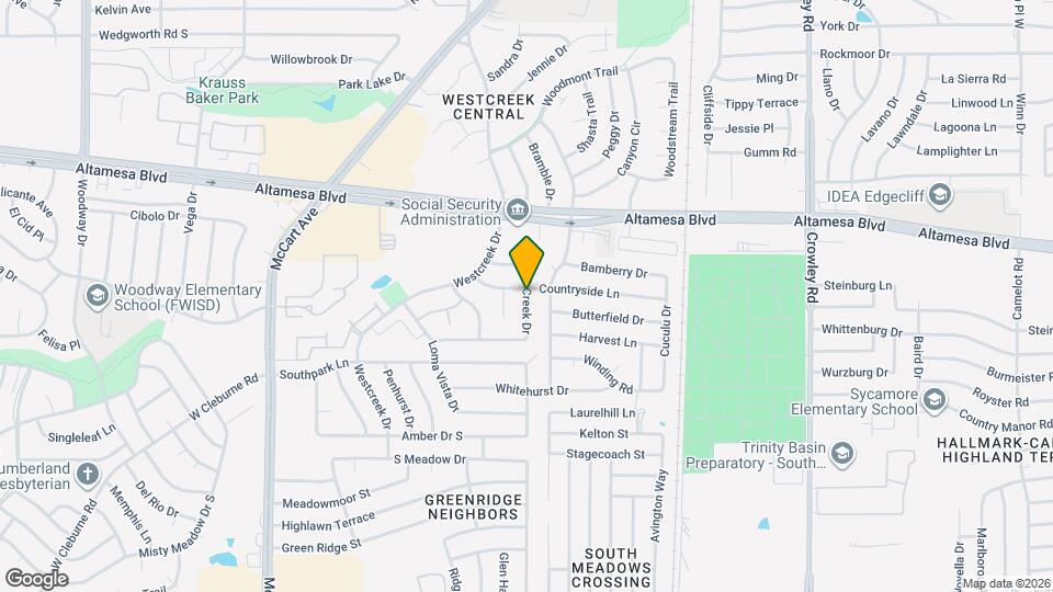 6702 S Creek Dr Map and Location Details