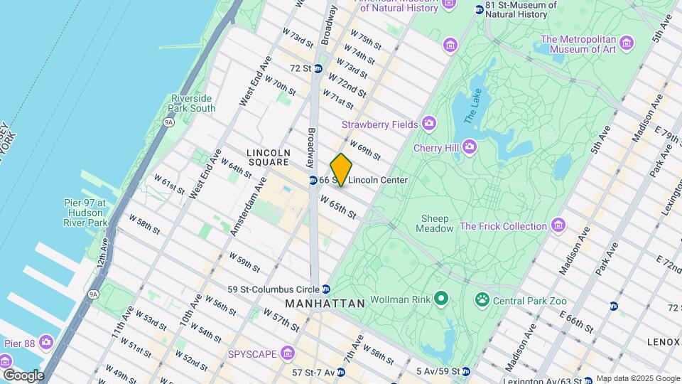 60 W 66th St Map and Location Details