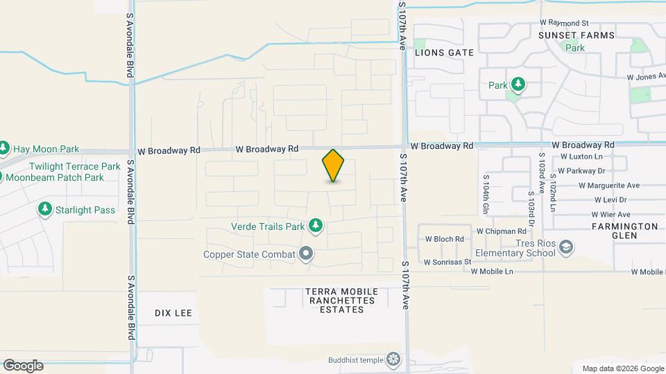 10838 W Marguerite Ave Map and Location Details