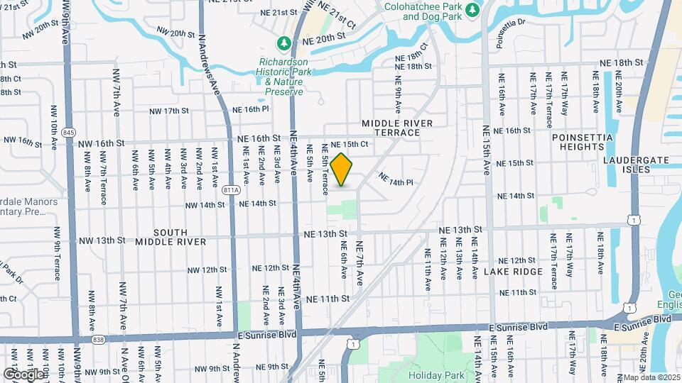 540 NE 14th Ct Map and Location Details