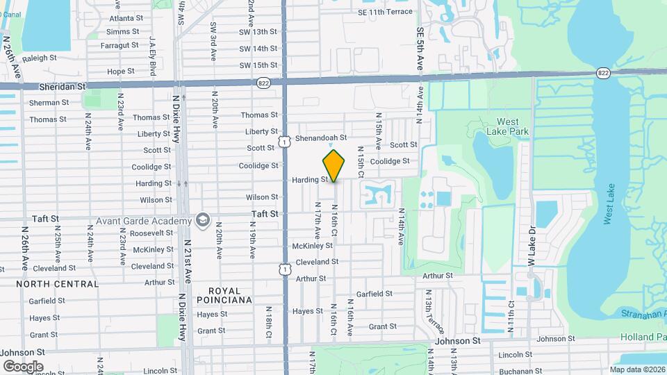 1834 N 16th Ct Map and Location Details