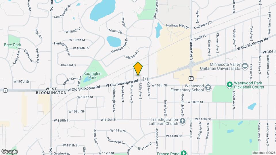 4500 W Old Shakopee Rd Map and Location Details